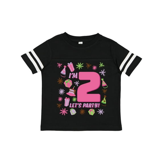 Inktastic I'm Two, Let's Party 2nd Birthday Girls Toddler T-Shirt
