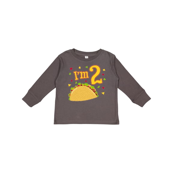 Inktastic I'm Two Taco Birthday Party Boys or Girls Long Sleeve Toddler T-Shirt