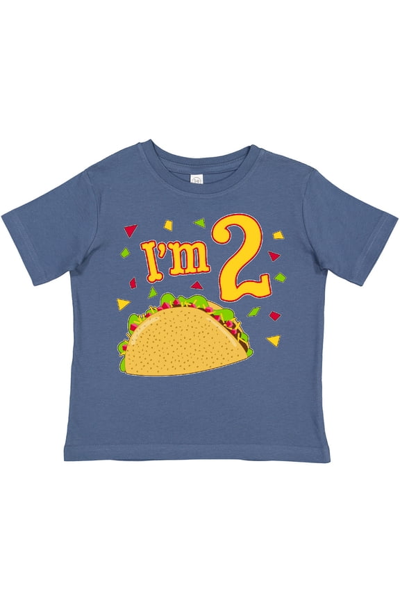 I'm Two Taco Birthday Party Boys or Girls Toddler T-Shirt