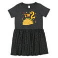 thumbnail image 1 of Inktastic I'm Two Taco Birthday Party Girls Toddler Dress, 1 of 5