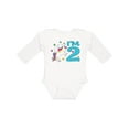 thumbnail image 1 of Inktastic I'm Two Unicorn Second Birthday Boys or Girls Long Sleeve Baby Bodysuit, 1 of 5