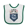 thumbnail image 1 of Inktastic I'm Two Years Old Kitty Cat 2nd Birthday Girls Baby Bib, 1 of 4