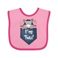 thumbnail image 1 of Inktastic I'm Two Years Old Kitty Cat 2nd Birthday Girls Baby Bib, 1 of 4