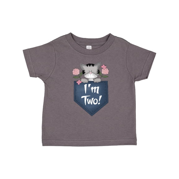 Inktastic I'm Two Years Old Kitty Cat 2nd Birthday Girls Toddler T-Shirt