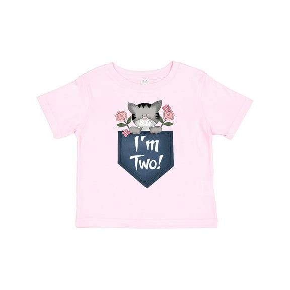 Inktastic I'm Two Years Old Kitty Cat 2nd Birthday Girls Toddler T-Shirt