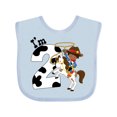 thumbnail image 1 of Inktastic I'm Two-cowboy Riding Horse Birthday Boys Baby Bib, 1 of 4