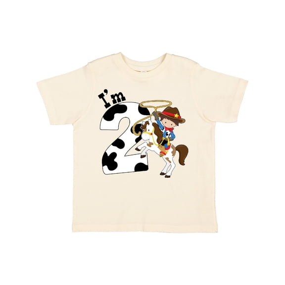 Inktastic I'm Two-cowboy Riding Horse Birthday Boys Toddler T-Shirt