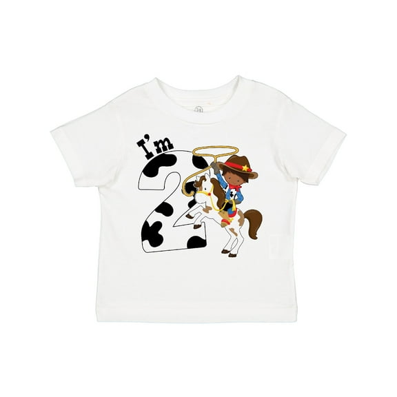 Inktastic I'm Two-cowboy Riding Horse Birthday Boys Toddler T-Shirt