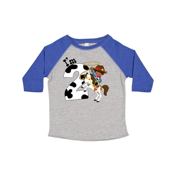 Inktastic I'm Two-cowboy Riding Horse Birthday Boys Toddler T-Shirt