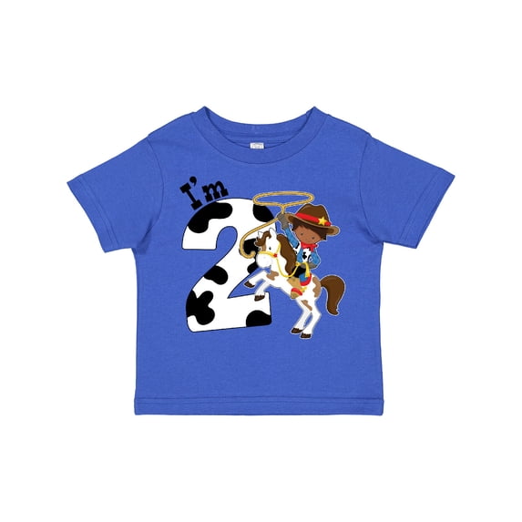 Inktastic I'm Two-cowboy Riding Horse Birthday Boys Toddler T-Shirt