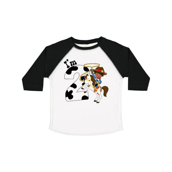 Inktastic I'm Two-cowboy Riding Horse Birthday Boys Toddler T-Shirt
