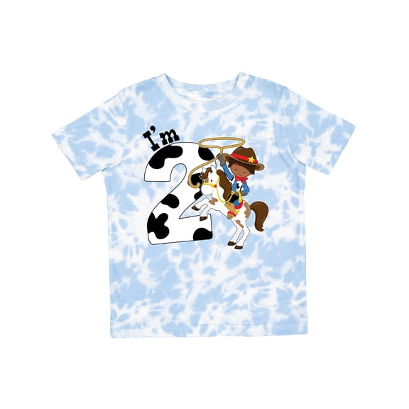 Inktastic I'm Two-cowboy Riding Horse Birthday Boys Toddler T-Shirt