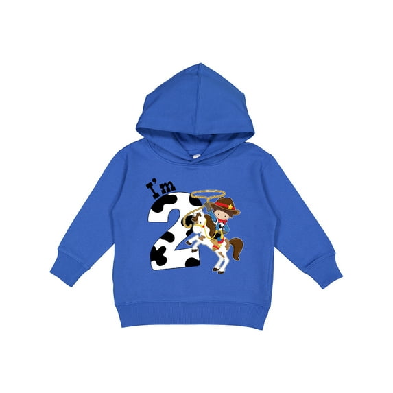 Inktastic I'm Two-cowboy Riding Horse Birthday Toddler Hoodie
