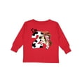 thumbnail image 1 of Inktastic I'm Two-cowgirl Riding Horse Birthday Girls Long Sleeve Toddler T-Shirt, 1 of 5