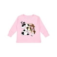 thumbnail image 1 of Inktastic I'm Two-cowgirl Riding Horse Birthday Girls Long Sleeve Toddler T-Shirt, 1 of 5