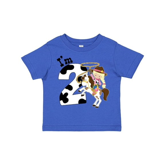 Inktastic I'm Two-cowgirl Riding Horse Birthday Girls Toddler T-Shirt