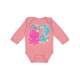 thumbnail image 1 of Inktastic I'm Two- cute octopus birthday Boys or Girls Long Sleeve Baby Bodysuit, 1 of 5
