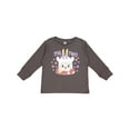 thumbnail image 1 of Inktastic I'm Two with Flowers and Cute Llama Cake Girls Long Sleeve Toddler T-Shirt, 1 of 5