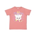 thumbnail image 1 of Inktastic I'm Two with Flowers and Cute Llama Cake Girls Toddler T-Shirt, 1 of 5