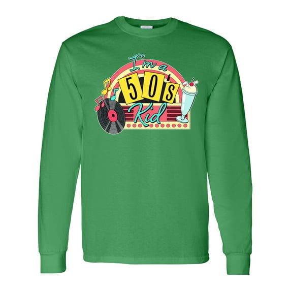 Inktastic I'm a 50's Kid 1950's Style Birthday Jukebox Long Sleeve T-Shirt