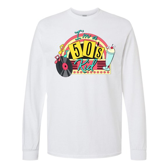 Inktastic I'm a 50's Kid 1950's Style Birthday Jukebox Long Sleeve T-Shirt