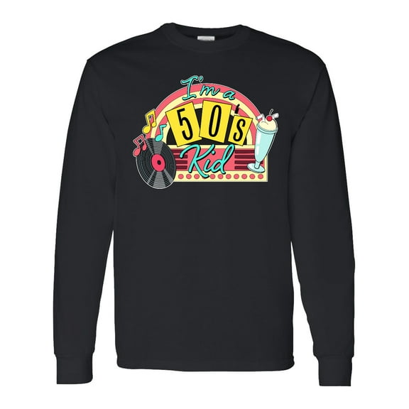 Inktastic I'm a 50's Kid 1950's Style Birthday Jukebox Long Sleeve T-Shirt