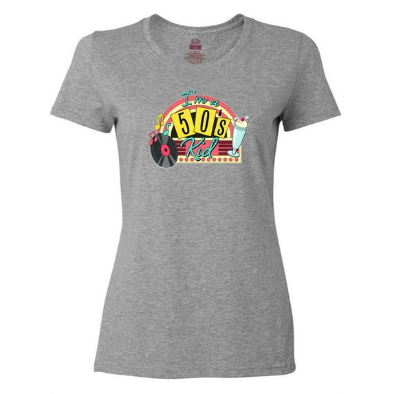 Inktastic I'm a 50's Kid 1950's Style Birthday Jukebox Women's T-Shirt