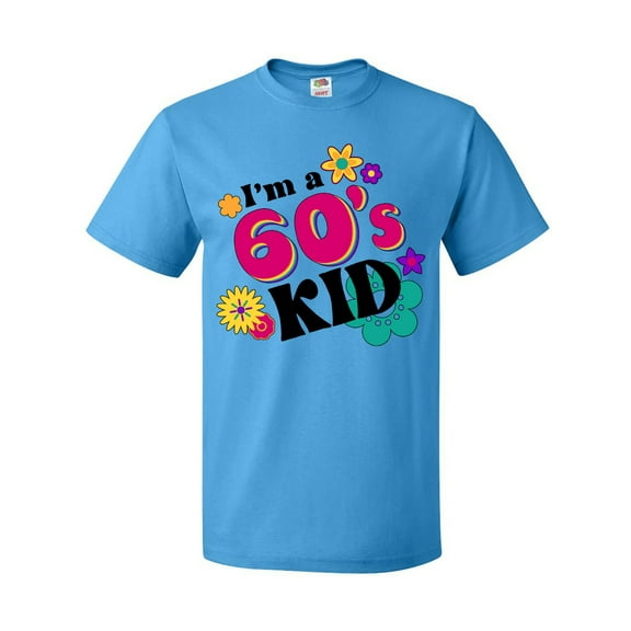 Inktastic I'm a 60's Kid 1960's Style Colorful Flowers T-Shirt