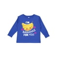 thumbnail image 1 of Inktastic I'm a Bananas for You with Cute Banana and Hearts Boys or Girls Long Sleeve Toddler T-Shirt, 1 of 5