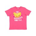 thumbnail image 1 of Inktastic I'm a Bananas for You with Cute Banana and Hearts Youth T-Shirt, 1 of 5