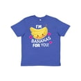thumbnail image 1 of Inktastic I'm a Bananas for You with Cute Banana and Hearts Youth T-Shirt, 1 of 5