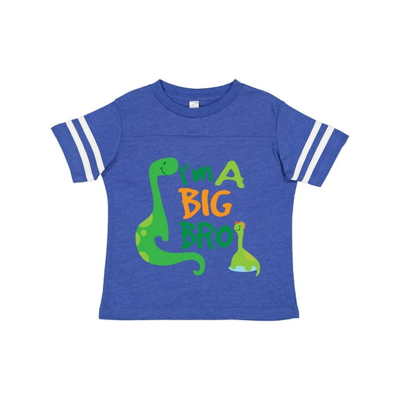 Inktastic I'm a Big Bro Dinosaur Boys Brother Announcement Boys Toddler T-Shirt