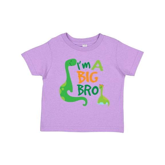 Inktastic I'm a Big Bro Dinosaur Boys Brother Announcement Boys Toddler T-Shirt