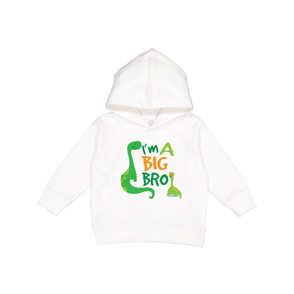 Inktastic I'm a Big Bro Dinosaur Boys Brother Announcement Toddler Hoodie