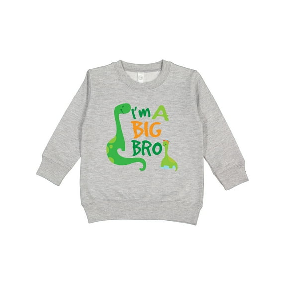 Inktastic I'm a Big Bro Dinosaur Boys Brother Announcement Toddler Sweatshirt