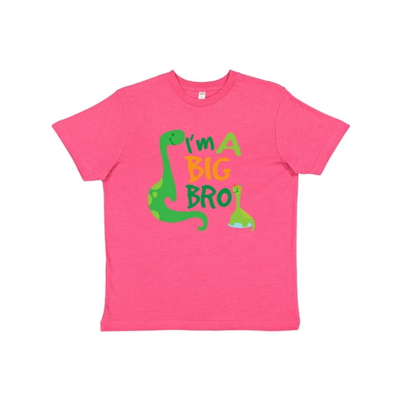 Inktastic I'm a Big Bro Dinosaur Boys Brother Announcement Youth T-Shirt