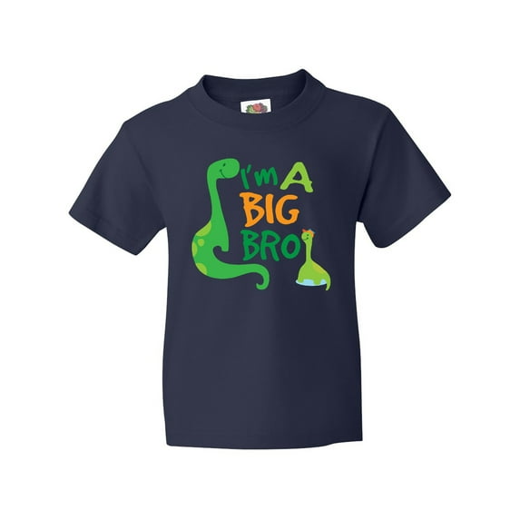 Inktastic I'm a Big Bro Dinosaur Boys Brother Announcement Youth T-Shirt