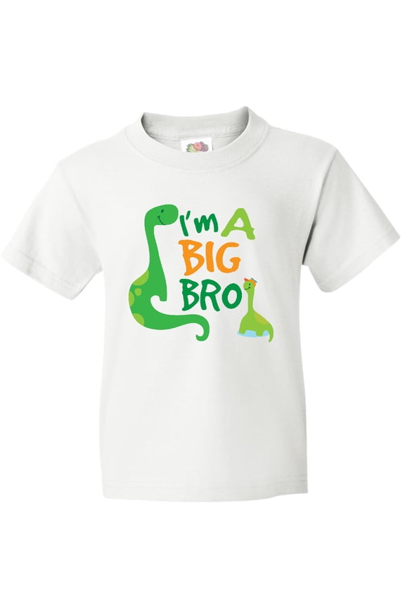 I'm a Big Bro Dinosaur Boys Brother Announcement Youth T-Shirt