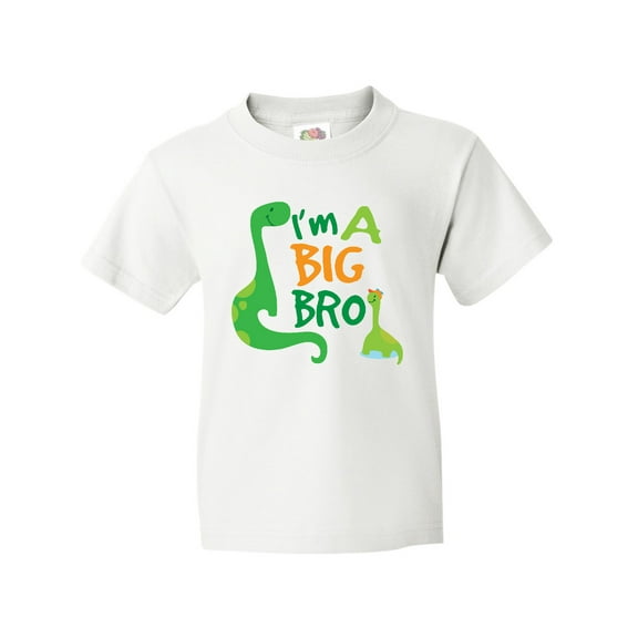 Inktastic I'm a Big Bro Dinosaur Boys Brother Announcement Youth T-Shirt