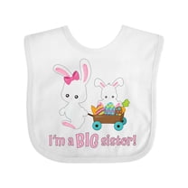 Inktastic I'm a Big Sister Girls Baby Bib