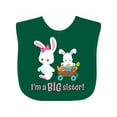 thumbnail image 1 of Inktastic I'm a Big Sister Girls Baby Bib, 1 of 4