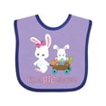 thumbnail image 1 of Inktastic I'm a Big Sister Girls Baby Bib, 1 of 4