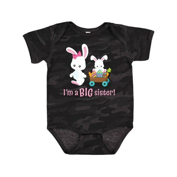 Inktastic I'm a Big Sister Girls Baby Bodysuit