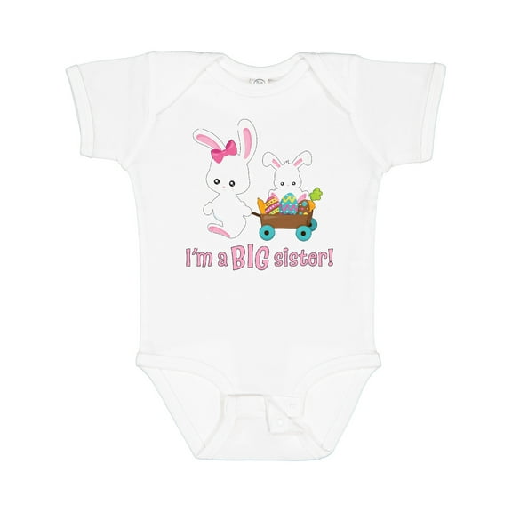 Inktastic I'm a Big Sister Girls Baby Bodysuit