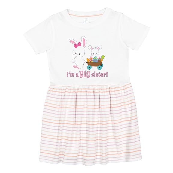 Inktastic I'm a Big Sister Girls Toddler Dress