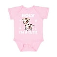 thumbnail image 1 of Inktastic I'm a Cutie White and Brown Holstein Cow with Arrows Boys or Girls Baby Bodysuit, 1 of 5