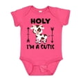 thumbnail image 1 of Inktastic I'm a Cutie White and Brown Holstein Cow with Arrows Boys or Girls Baby Bodysuit, 1 of 5