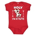 thumbnail image 1 of Inktastic I'm a Cutie White and Brown Holstein Cow with Arrows Boys or Girls Baby Bodysuit, 1 of 5
