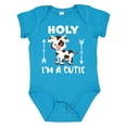 thumbnail image 1 of Inktastic I'm a Cutie White and Brown Holstein Cow with Arrows Boys or Girls Baby Bodysuit, 1 of 5