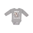 thumbnail image 1 of Inktastic I'm a Cutie White and Brown Holstein Cow with Arrows Boys or Girls Long Sleeve Baby Bodysuit, 1 of 5